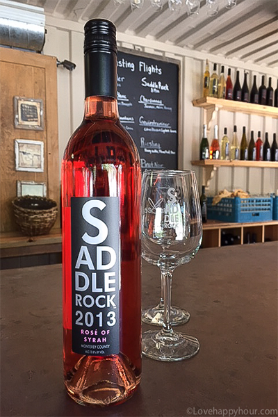 Saddle Peak Rose Wine at Malibu Wines.