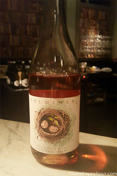 Solminer Rose Wine from Santa Yzez #wine