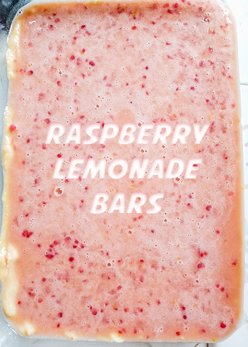 Raspberry Lemonade Bars.