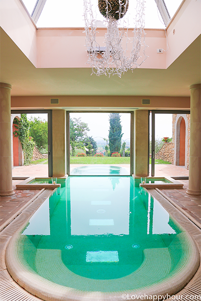The spa at Baracchi Winery in Cortona, Italy.