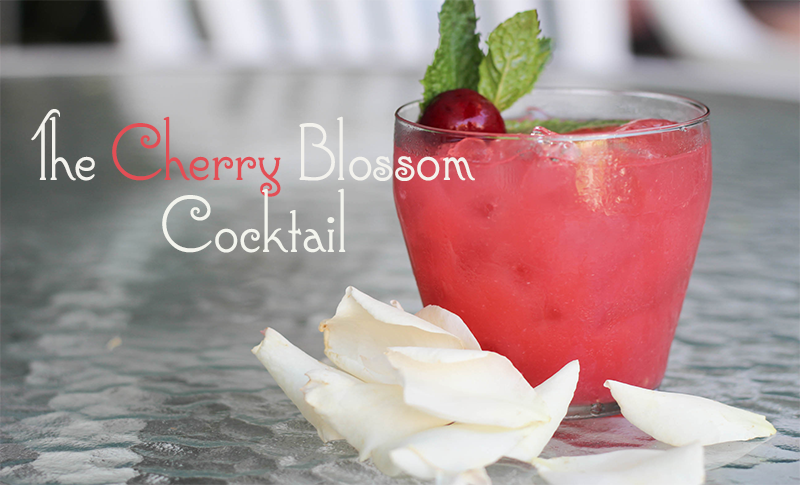 The Cherry Blossom Cocktail from Lovehappyhour.com