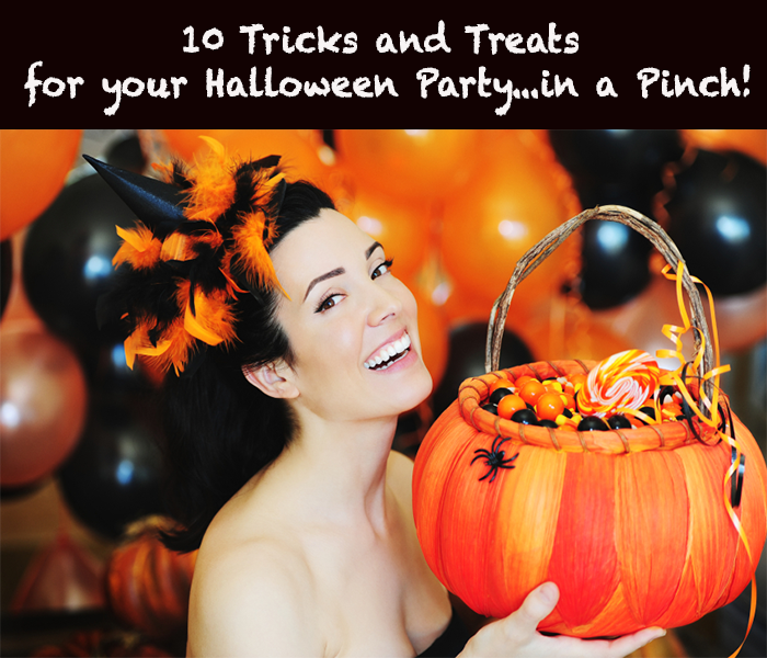 10 Tricks and Treats for your Halloween Party in a Pinch! #Halloween #party #ideas #easy