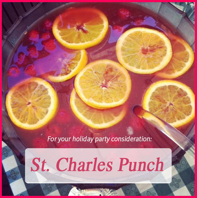 St. Charles Punch #holidays #punch #recipe #cocktails #Christmas
