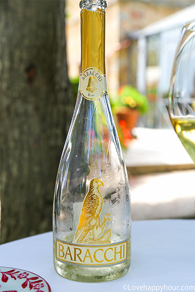 Baracchi Trebianno Sparkling Wine.  #wine #Italy #UndertheTuscanSun #BaracchiWinery #Trebianno