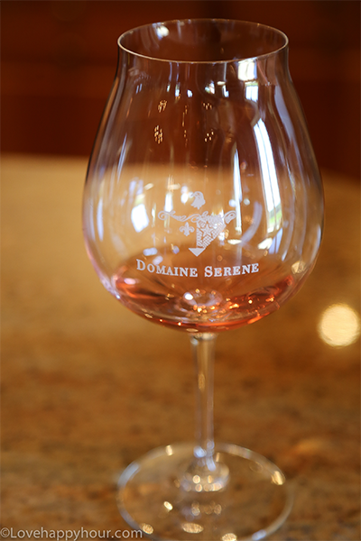 "r" Rose wine by Domaine Serene.