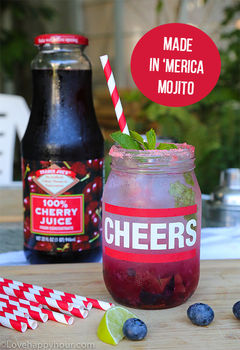 Made in ‘Merica Mojito (a Fourth of July cocktail).