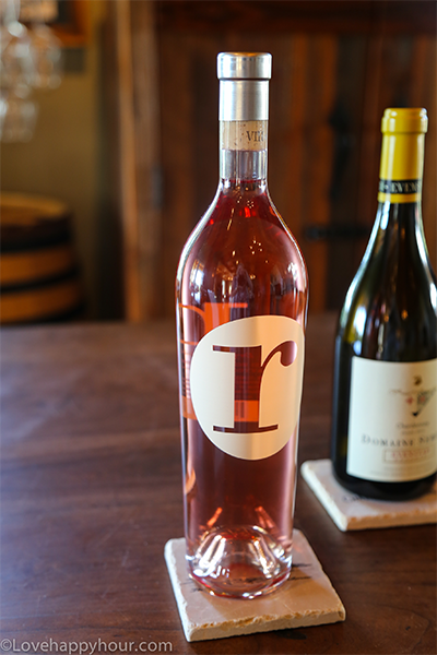 "r" Rose wine by Domaine Serene.