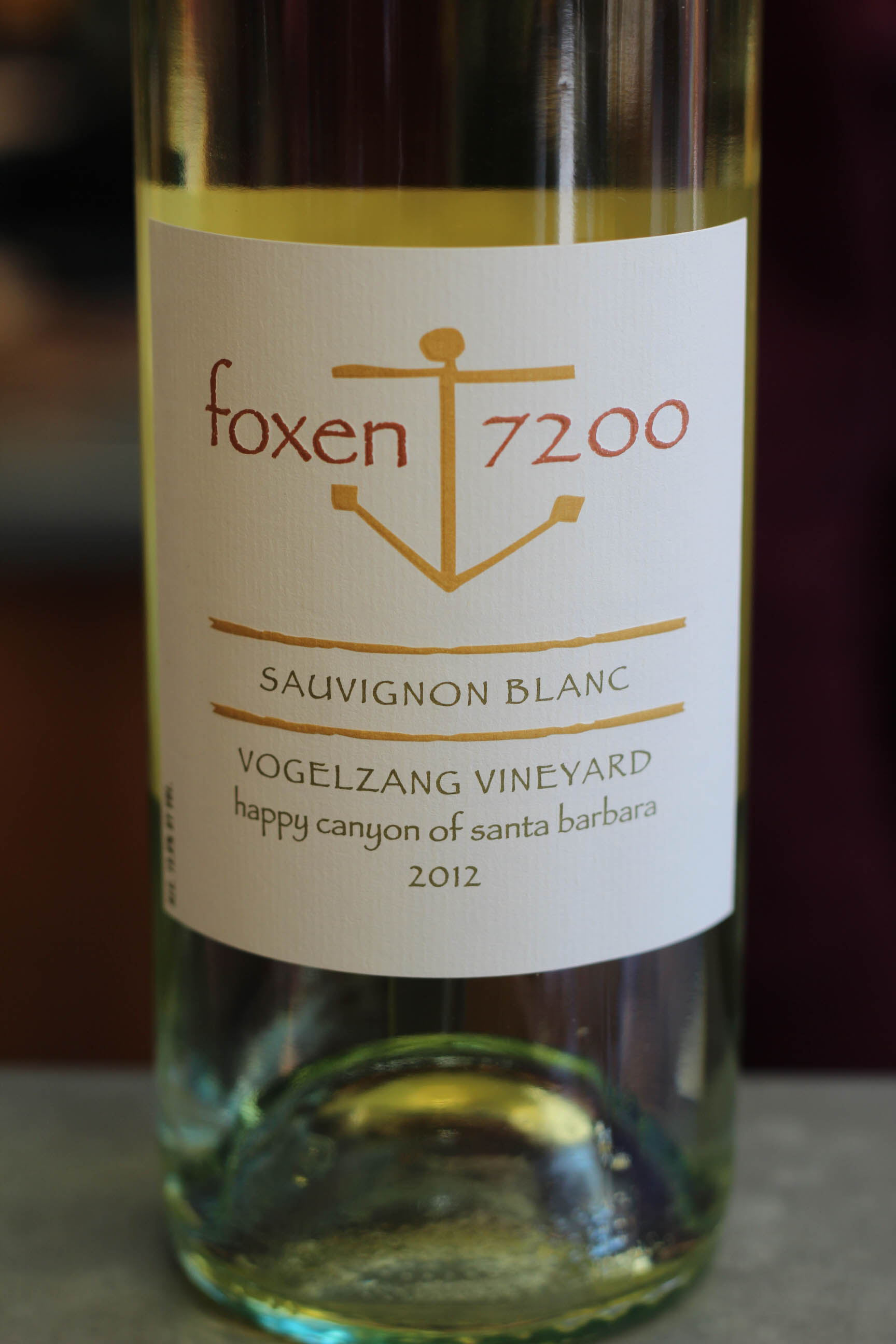 2012 Sauvignon Blanc and Foxen Winery and Vineyards