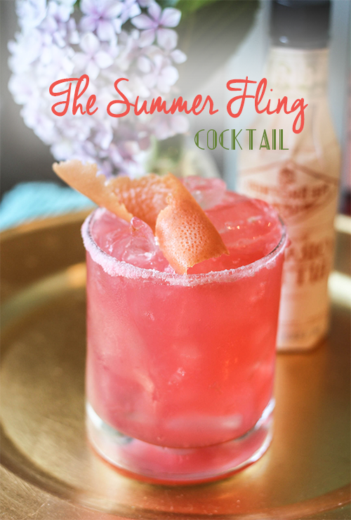 The Summer Fling Cocktail from Lovehappyhour.com