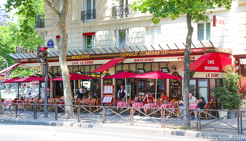 Café Le Dome in Paris, France.