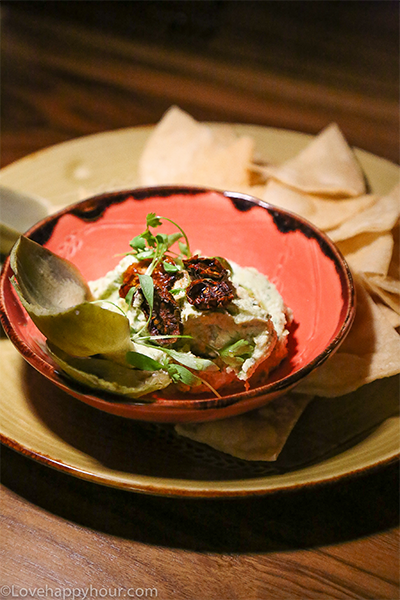 Artichoke Guacamole at Estrella Restaurant in West Hollywood.