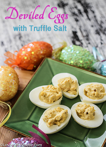 Easy Deviled Eggs with Truffle Salt Recie for Easter