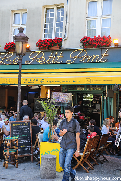 Café le Petit Pont in Paris, France. 