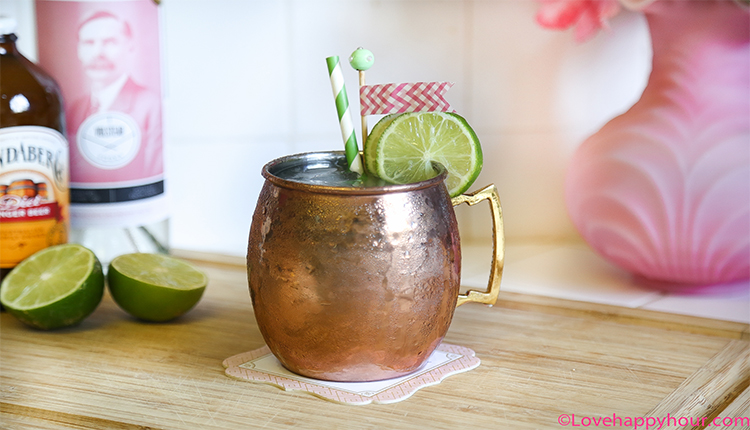 Great Gatsby Cocktail: The Millionaire Mule (a Skinny Moscow Mule Recipe) by Maren Swanson.