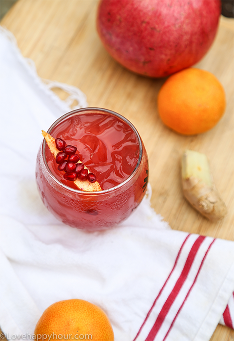 The Fall-Back Cocktail for National Pomegranate Month.