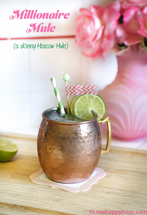 Millionaire Mule: A Skinny Moscow Mule Cocktail