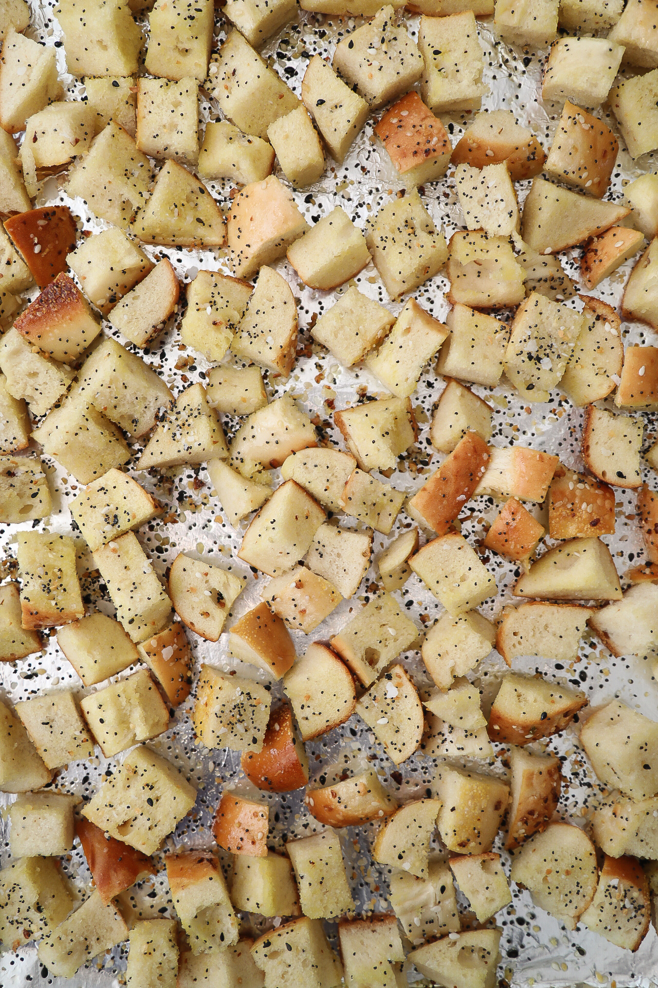Everything Bagel Croutons