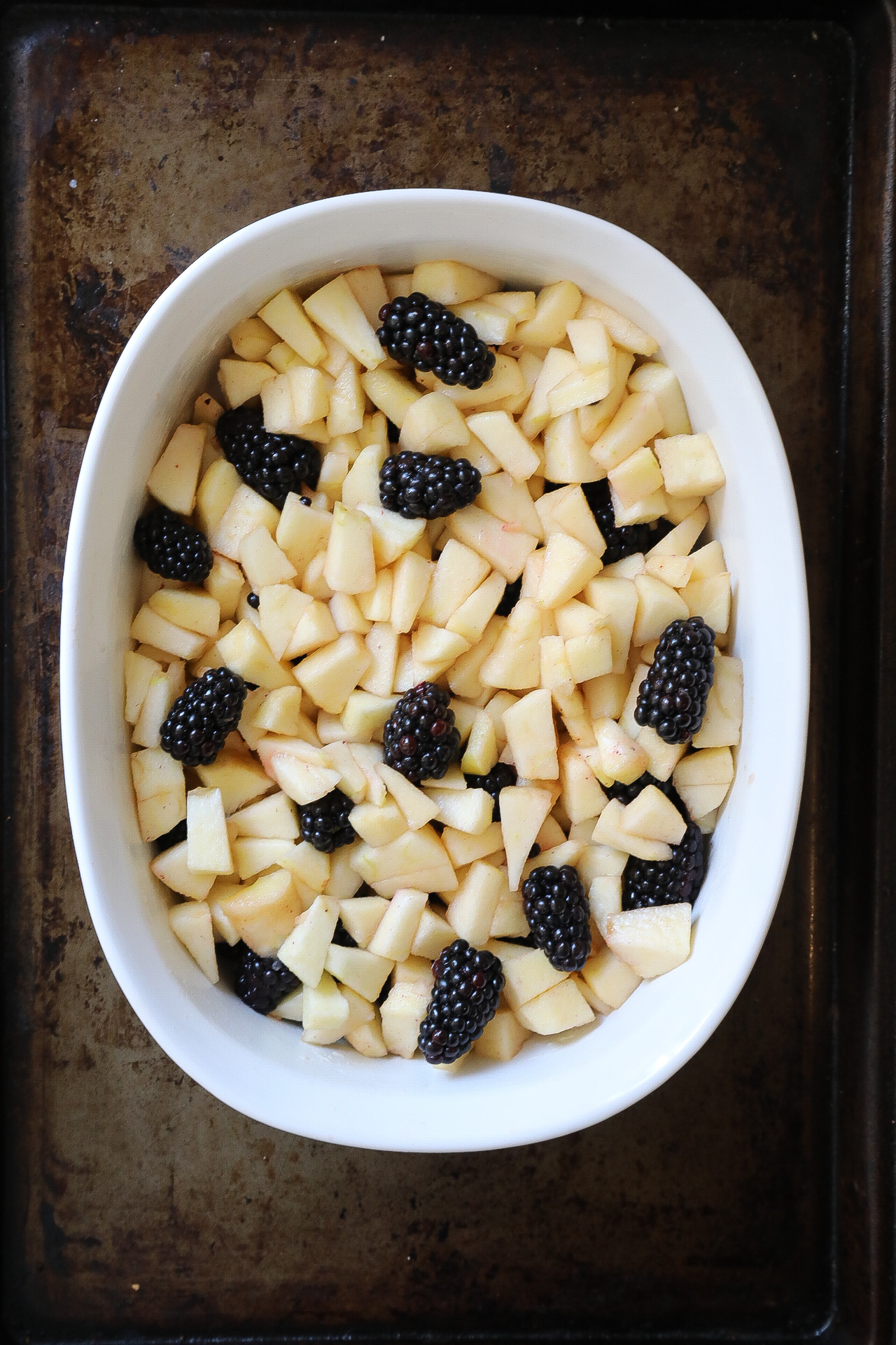 Blackberry apple crisp recipe.