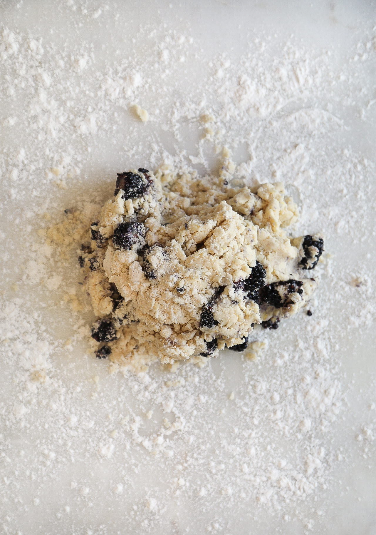 blackberry scone dough