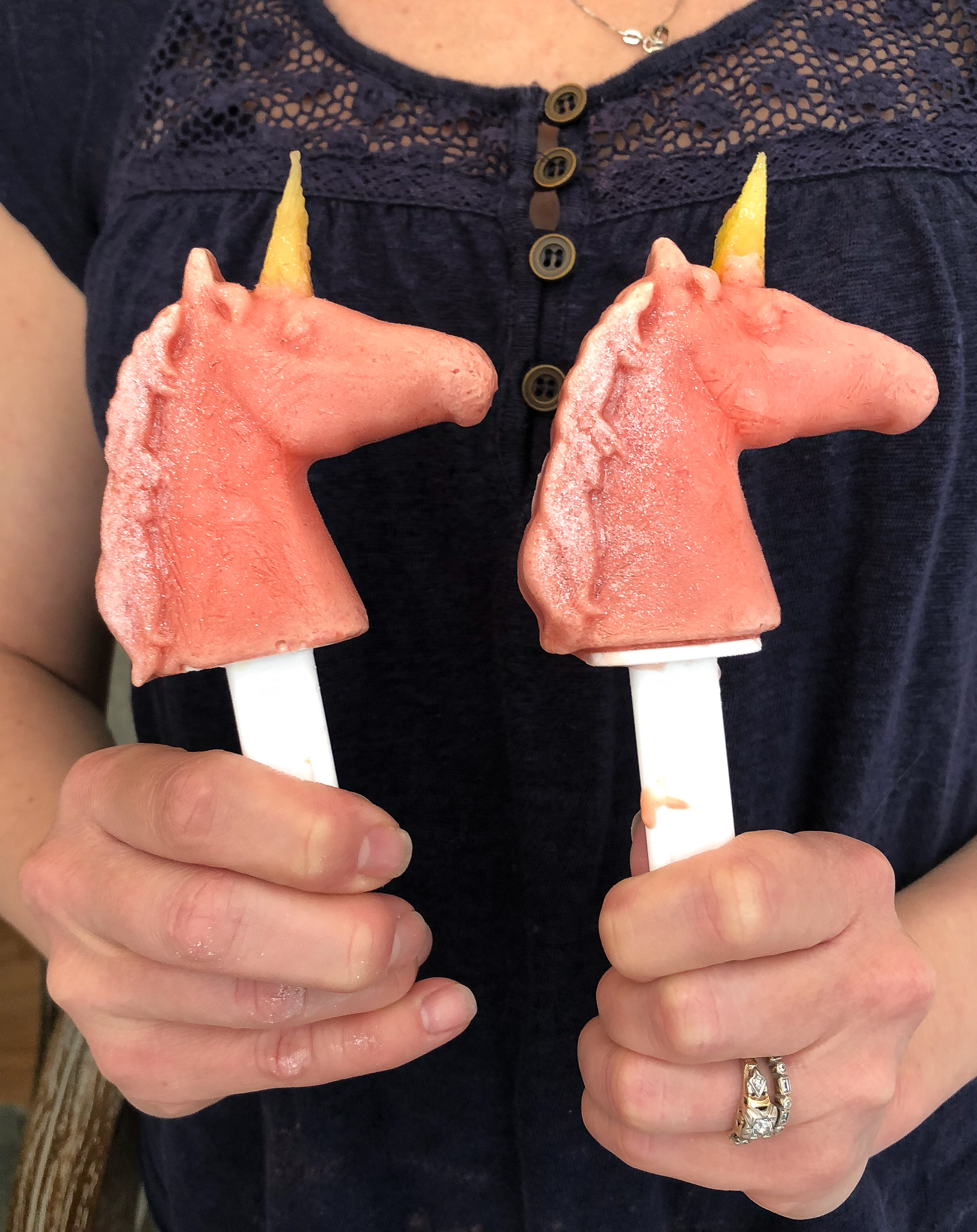 Unicorn Smoothie Popsicles