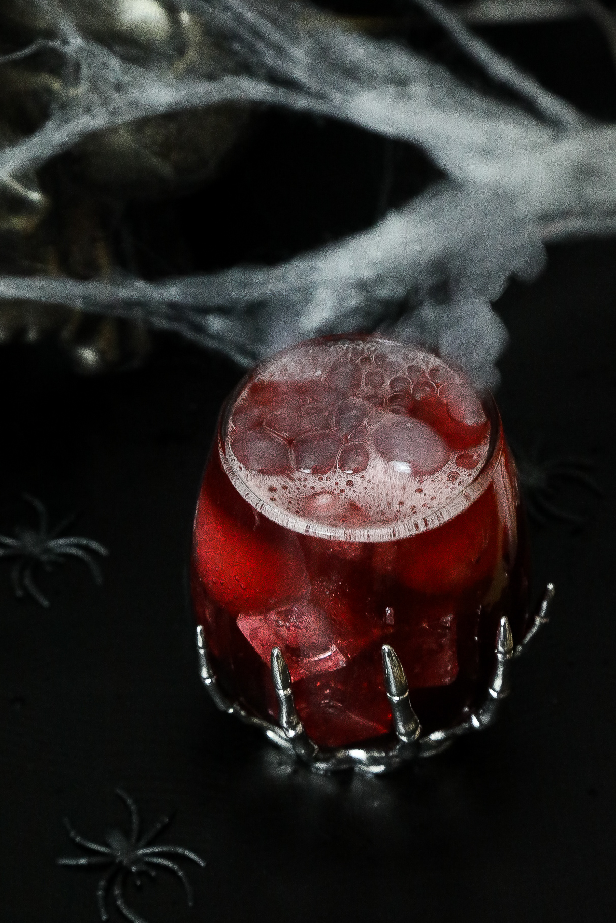 Red Rum Cocktail for Halloween.