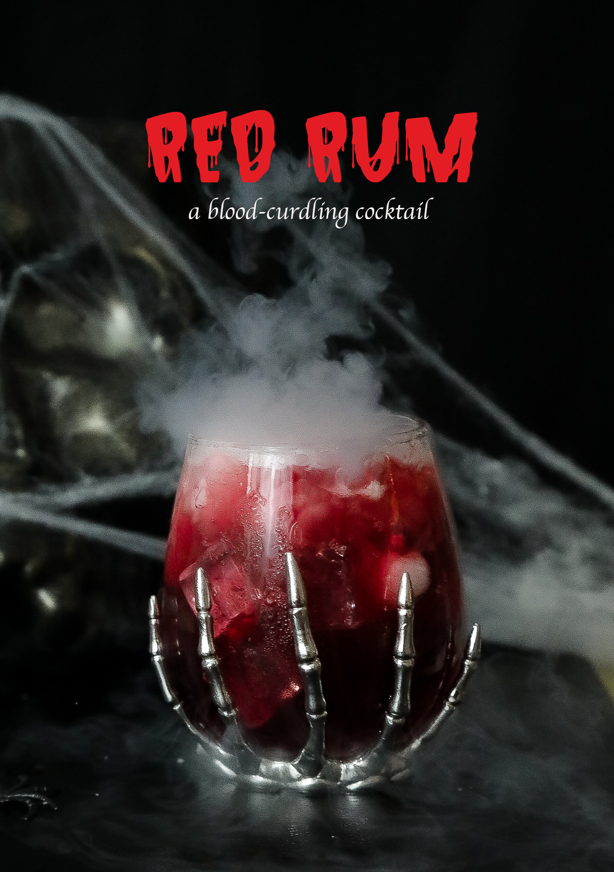 Red Rum: A blood-curdling cocktail for Halloween. 