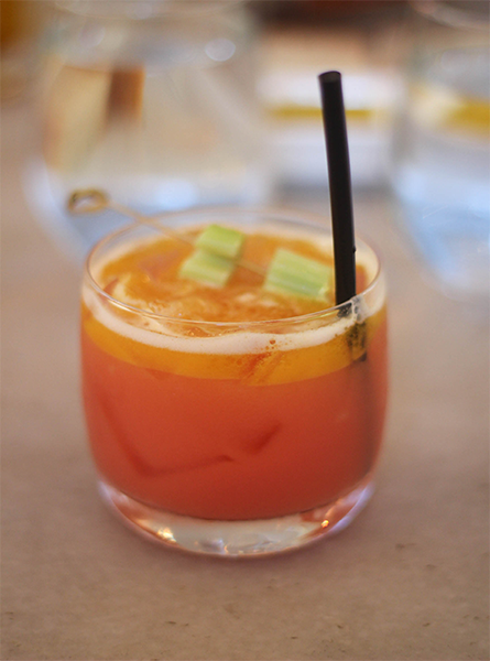 The Fig & Olive cocktail at Fig & Olive on Melrose Place.