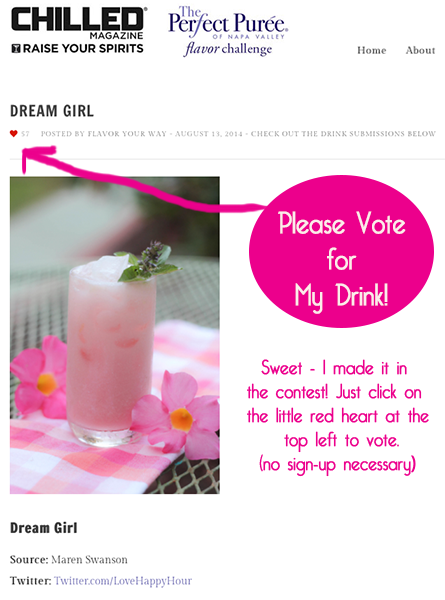 VOTE FOR MY DRINK PLEASE! #dreamgirl