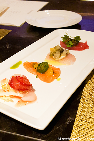 Crudo Hour at Culina Modern Italian at The Four Seasons Beverly Hills.
