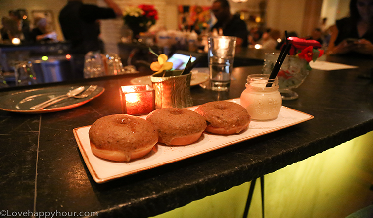 Brown Butter Glazed Doughnuts at The Church Key in West Hollywood.