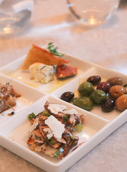 The Crostini Tasting Plates at Fig & Olive.
