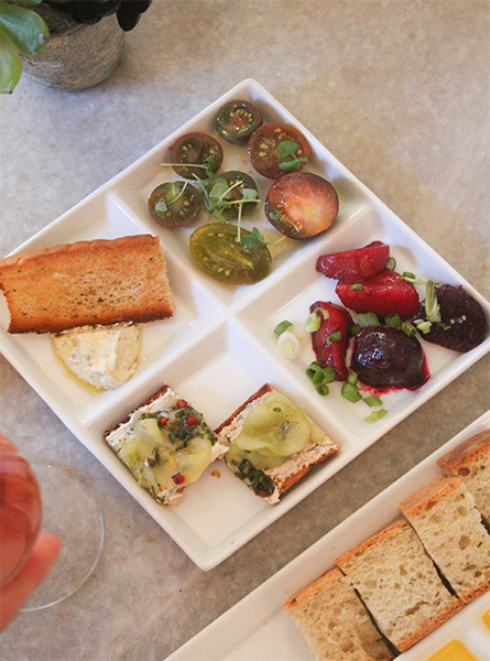 The Crostini Tasting Plates at Fig & Olive.