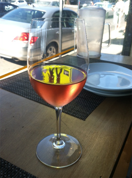 Happy Hour Rosé wine at Froma on Melrose