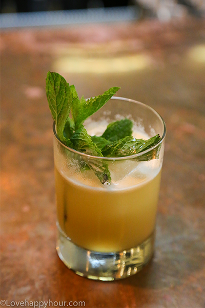 The Kentucky Spirit cocktail at Terrine restaurant in Los Angeles, California.