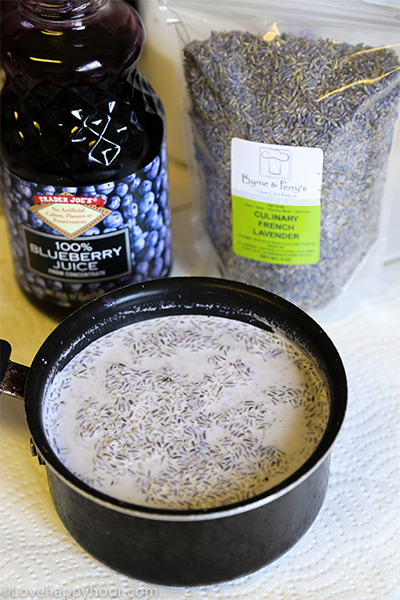 Lavender and Blueberry Ice Cream recipe by Maren Swanson.  #icecream #lavender #blueberry #recipe
