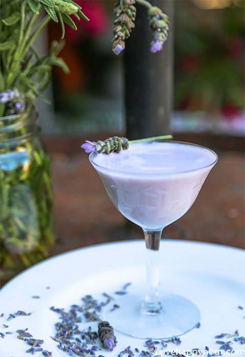 LOVEnder Cocktail recipe.  #engaged #engagement #cocktail #recipe #lavender #blueberry #vodka