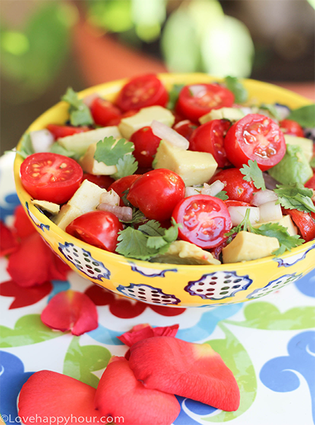 Easy Salsa Salad Recipe #salsa #healthy #recipe #vegan #vegetarian #glutenfree