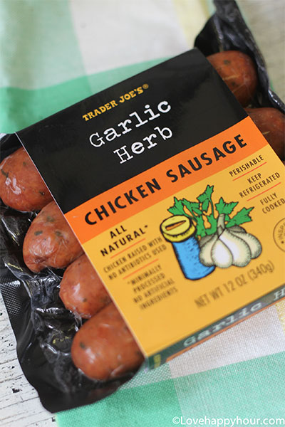 Trader Joe's Garlic Herb Chicken Sausage