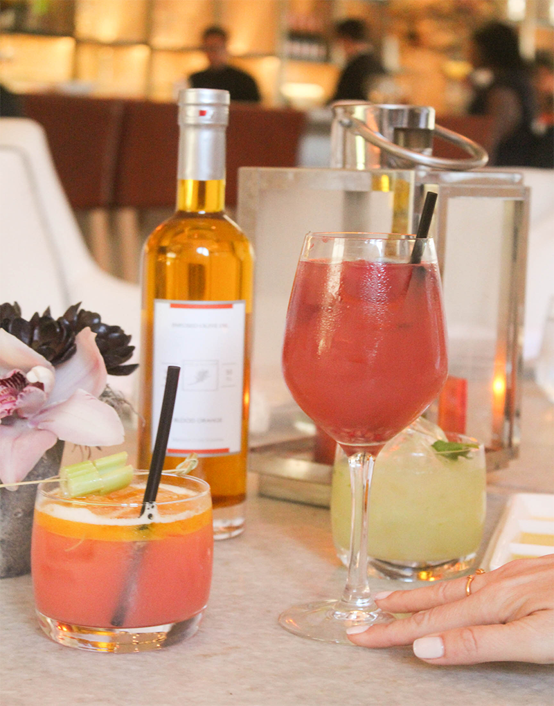 The Summer Cocktails at Fig & Olive on Melrose Place.