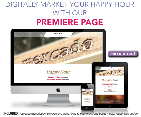Digital Marketing Services for Restaurants and Bars: Happy Hour