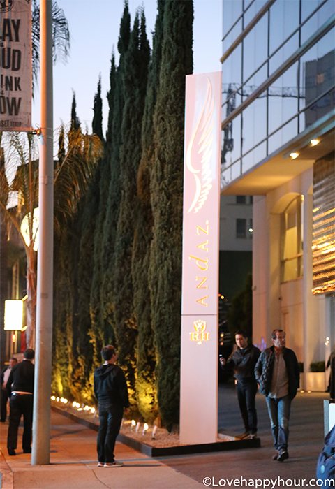 Andaz Hotel West Hollywood.