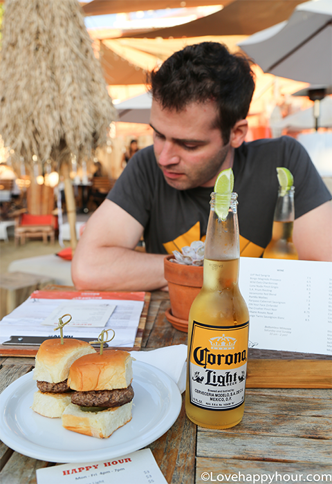Beach Nation Happy Hour in West Hollywood.
