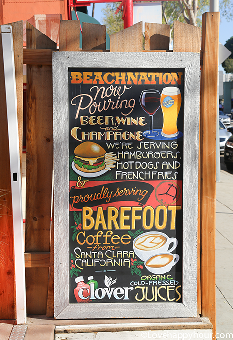 Beach Nation Happy Hour in West Hollywood.