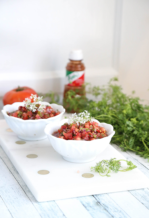 Fire-roasted Hatch Chili Pico de Gallo