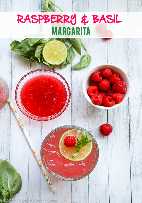 Raspberry and Basil Margarita (recipe).