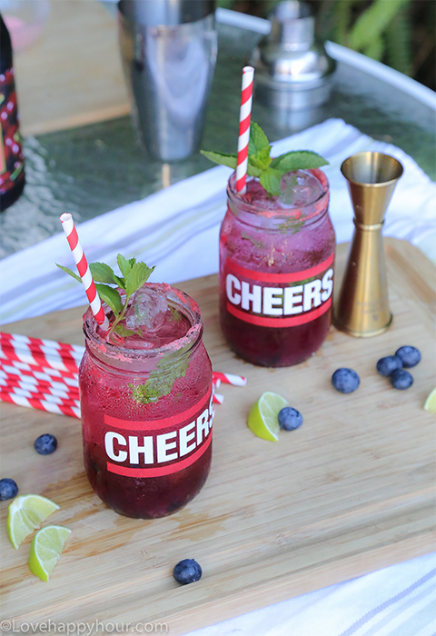 Made in ‘Merica Mojito (a Fourth of July cocktail) by Maren Swanson @LoveHappyHour