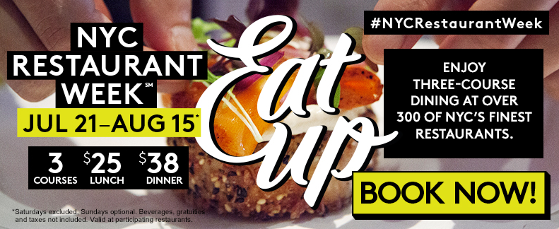 NYC Restaurant Week Is Back July 21st Though August 15th 2014