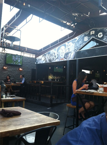 Open Air Kitchen & Bar happy hour in West Hollywood.