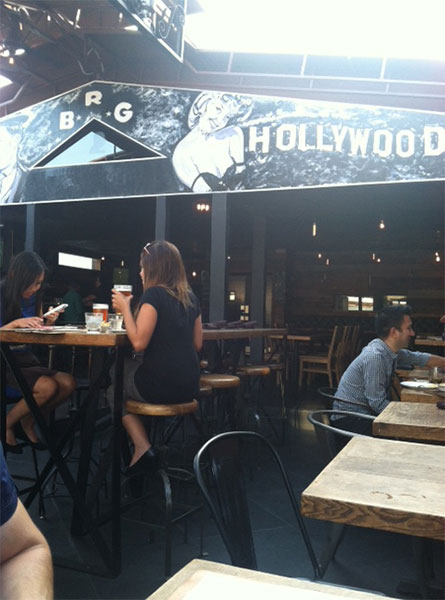 Open Air Kitchen & Bar in West Hollywood. 