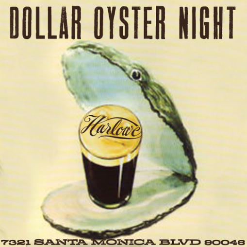 1 Oysters and Drink Specials on Mondays Night at Harlowe in West